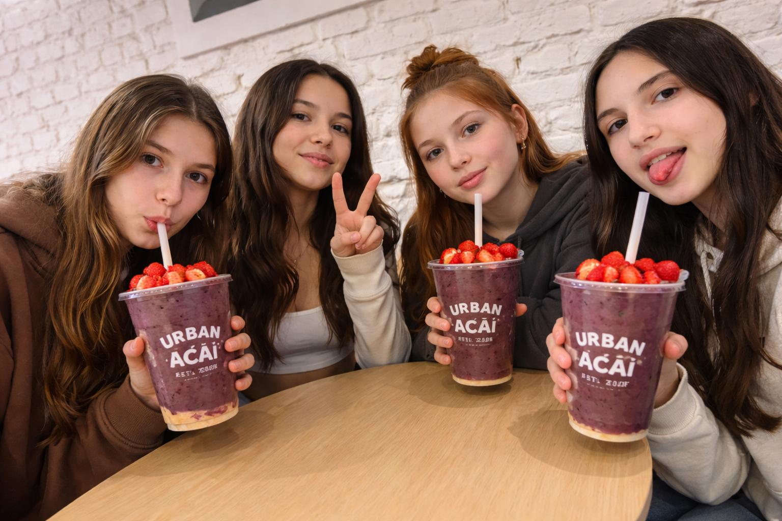 Classic Açaí Bowl with granola, banana slices and fresh berries