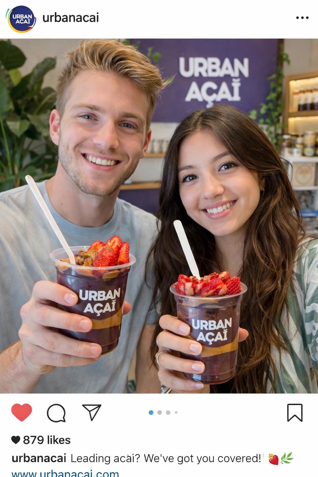 Custom açaí bowl with vibrant colourful toppings